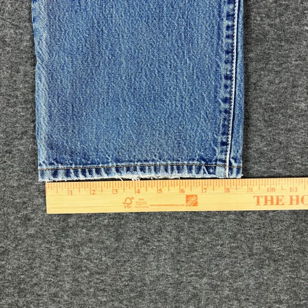 Vintage Y2K Levi's 501 Mens 36x32 (Actual 34x30) Blue Distressed Thrashed Jeans
